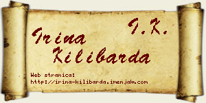 Irina Kilibarda vizit kartica